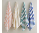 30" x 70" Martex Pool Towels, 100% Cotton, Tropical Stripe